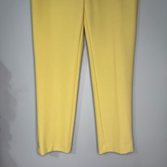 LOFT Marisa Skinny Ankle Dress Pants Buttercream Yellow Size 8 - Picture 6 of 12